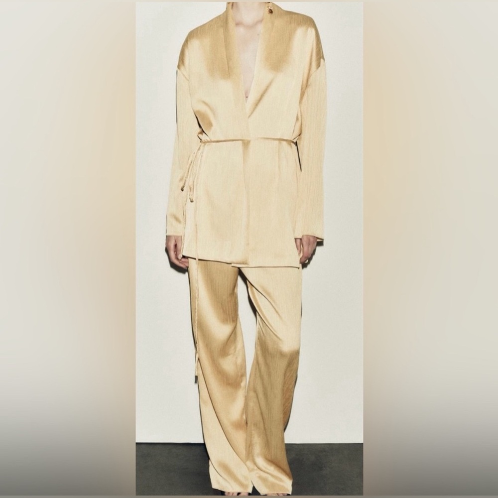 Zara Gold Pantsuit